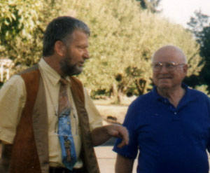 Dieter Harth mit Gene Cornford